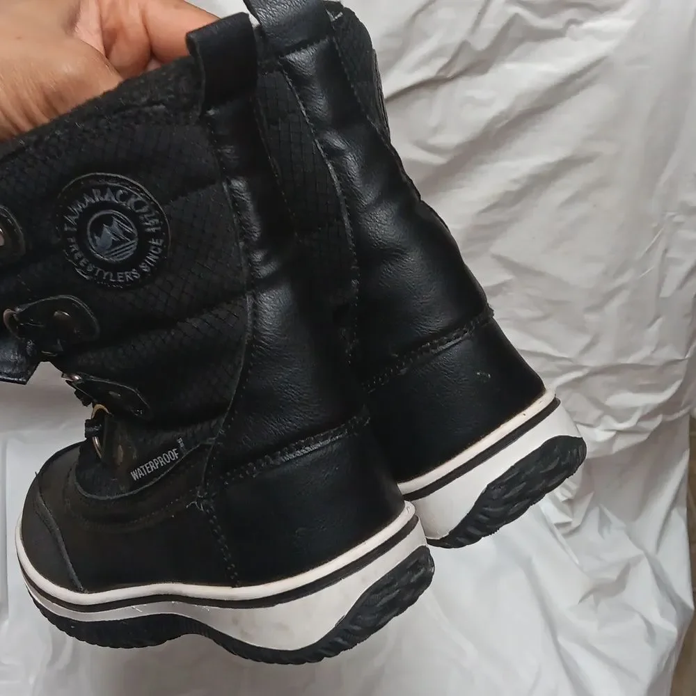 Tamarack Black Thinsulate Watee Resistant Impermeable Snow Boots Toddler Sz 10
